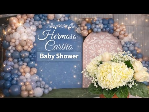 Increíble Transformación de Garaje a Baby Shower Elegante: Tema Hermoso Cariño ☁️✨
