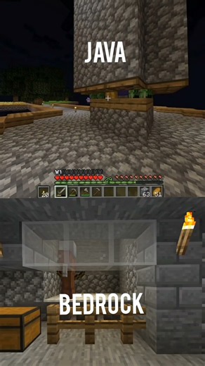 Why your mob farm is broken on Bedrock 💀 #Minecraft #JavaVsBedrock