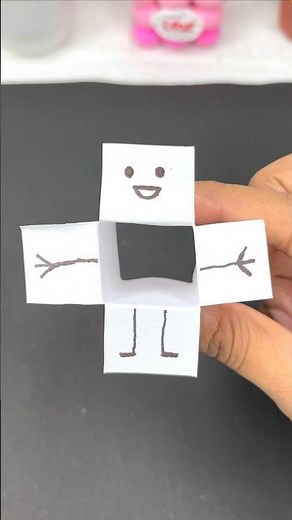 Diy fun dancing paper craft easy |kids origami ideas #funny #ytshorts #diy #craft #shortsfeed #kids