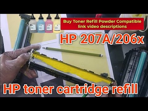 How to Refill HP 207A/206x Toner Cartridges,W2210A.DIY Toner Cartridge Refill for HP M283fdw Printer