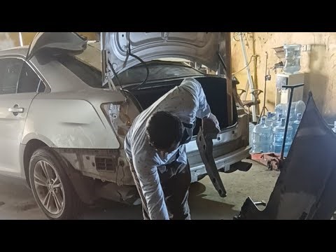 PART 3 FORD TAURUS TRUNK REPAIR PAINTLESS