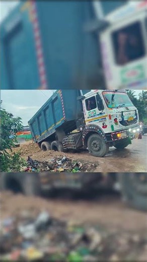 Tata Tipper Truck Unloading
