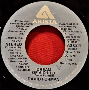 David Forman - Dream Of A Child / Smokey China Tea