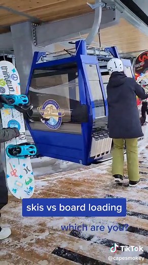 Skis and boards on the outside, poles on the inside. sit and enjoy the views. #capesmokey #friday #atlanticgondola #capebreton #novascotia #fyp