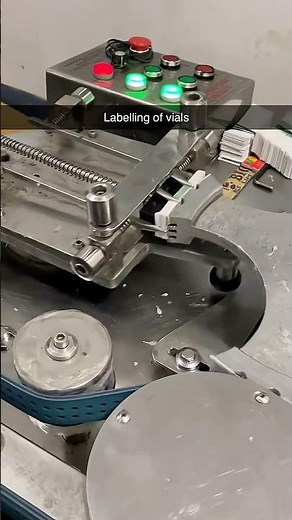 Labelling of Vials | Vials Labeling #mjpharma #industrialpharmacy #labelingmachine