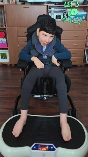 The vibration plate offers effective, safe, and evidence-based therapeutic benefits for cerebral palsy improving muscle strength, bone density, balance, and motor function while reducing spasticity. Often used for 10–20 minutes, 2-3 times a week, this board stimulates natural reflexes to relax tight muscles and improve mobility. #cerebralpalsy #disability #specialneeds #hometherapy #children