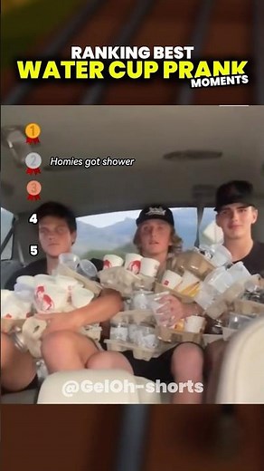 Ranking Best Water Cup Prank Moments #ranking #harmlessprank
