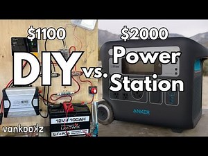 Portable Power Station vs 12 Volt DIY Solar for a Van Conversion