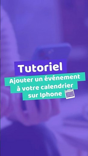 Add an event to your iPhone calendar 😉 Tutorial Les Bons Clics #tip #iphone