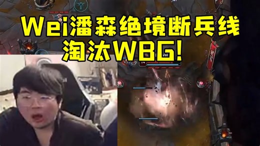 姿态看小Wei绝境断兵线翻盘淘汰WBG：他们要去复仇TT了！