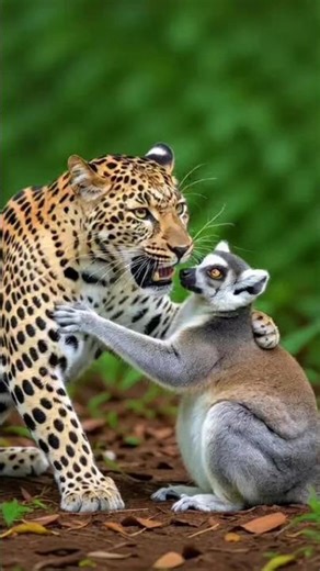 leopard attack on lemur, 🐯#wildlife #wildanimals #animals #tiger #worldwildlife #shorts