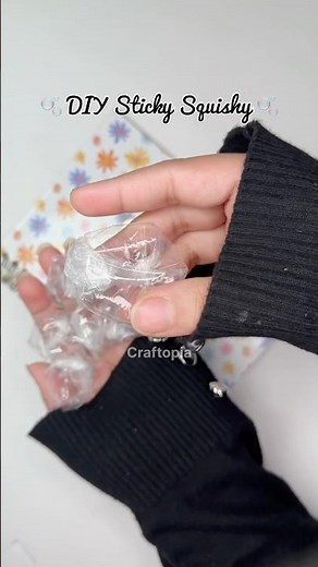 DIY Cute Mini Air Squishy 🫧 #diy #cutediy #diysquishy #diyfidgets #crafts #craft #craftopia