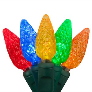C6 Multi Color LED String Lights - Christmas Lights, Etc