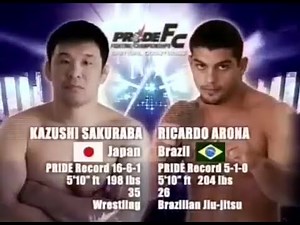 💥GP 2005 Ricardo Arona x Kazushi Sakuraba- 4th final PRIDE LHW