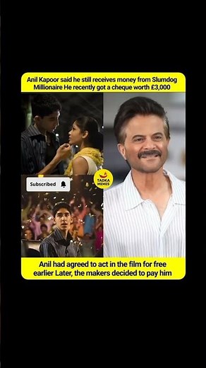 Why Slumdog Millionaire is still paying Anil Kapoor in 2026? 📈 #anilkapoor #oscars #viral #shorts
