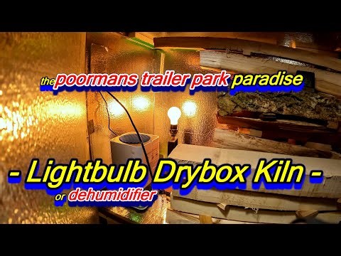 DIY Lightbulb Drybox Woodworking Kiln Small Shop Dehumidifier Beginner