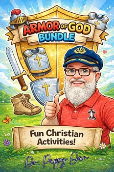 Armor of God Craft Bundle | Giant Shield Poster & Bible Activities for Kids