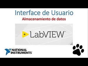 Crear interface de usuario y almacenamiento de datos en LabVIEW