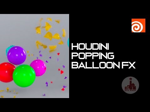 HOUDINI: Popping Balloon FX #houdini, #education , #animation #vfx
