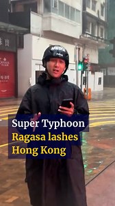 1.1M views · 9.9K reactions | The latest on-the-ground update on Super Typhoon Ragasa hitting Hong Kong. #hongkong #hk #weather #severeweather #t10 #typhoon #supertyphoonragasa | SCMP HK | Facebook