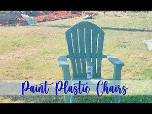 DIY: How to restore plastic lawn chairs | PAINT PLASTIC CHAIRS | MOOREGIRL