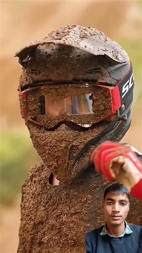 Why Mud Racers Use Special Helmets? Tear-Off Trick Explained! 🏍️🔥 #shorts