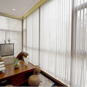 Vertical Sheer Shades and Sheer Blinds,S Design Blackout Fabric Manual or Electric,Customize,YYDS1-Slat-250208