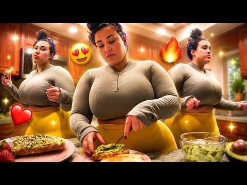 Curvy🍑 Plus-Size Model 🔥Mythiccal😍 Breakfast🥪 Routine | Body Positivity Influencer| LIVE 10/11/2023