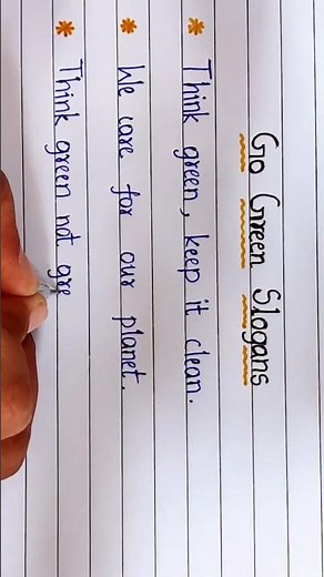 Go Green Slogans | Earth Day - 2021 (April 22) | Essential Essay Writing | Earth Day Slogans #shorts