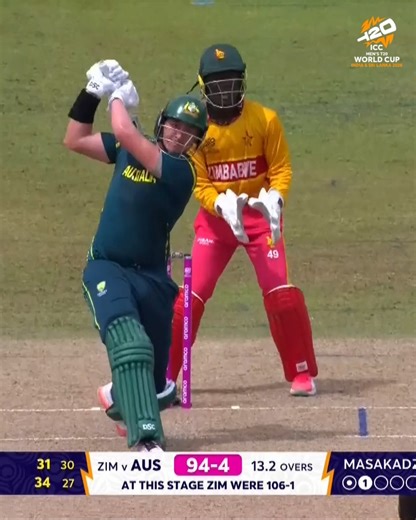 Matt Renshaw hits a maximum to bring the 💯 up for Australia! 🇦🇺 #T20WorldCup broadcast details 👉 https://www.icc-cricket.com/tournaments/mens-t20-world-cup-2026/news/all-the-broadcast-details-for-icc-men-s-t20-world-cup-2026 | ICC - International Cricket Council
