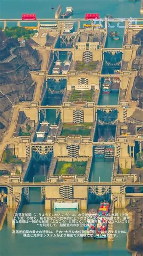 🚢 高落差船閘（高揚程船閘）の仕組み