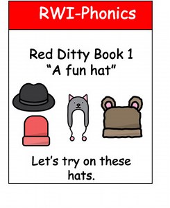Fun Hat "Ditty red book" from Read Write Inc phonics