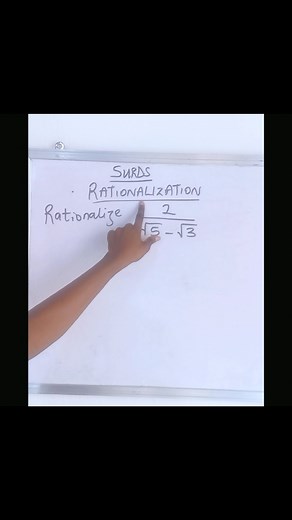 *Rationalizing a Binomial Radical* If the denominator has a radical expression of the form a √b, the fraction must be multiplied by the conjugate of the expression i.e., a − √b both in the numerator and denominator. #schoolofmathematicsnigeria #conjugate #conjugatereels #mathematicsreels #schoolreels #resumptionreels | School of Mathematics, Nigeria