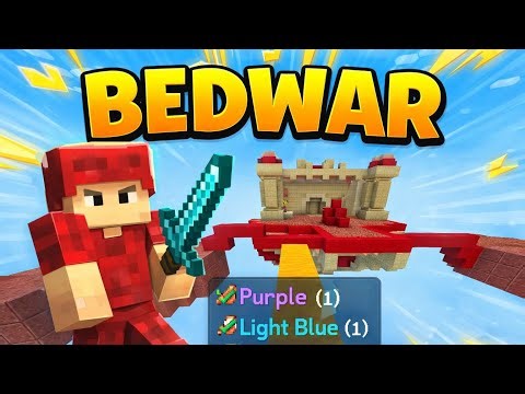 Bedwar destroying all beds mobile gameplay