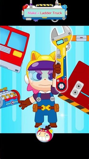 Make a Ladder Truck 1 | Build a Ladder Truck! 🚒⚡ | Vehicle Assembly for Kids