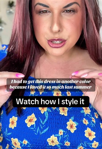 I have this dress in the pink too and it’s effortless to just throw on, add some accessories, and instant put together cuteness for spring or summer Find it in my Amazon storefront I am in the 4X