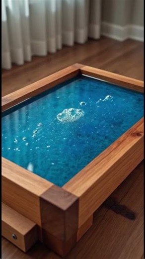 🌸💥 Elevate your space with breathtaking floral epoxy tables #homedecor