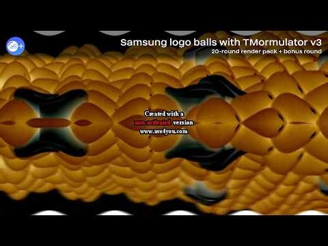 Samsung logo balls with TMormulator v3 | 20-round render pack + bonus round