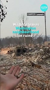 Wildfire leaves Washington neighborhood in ruins