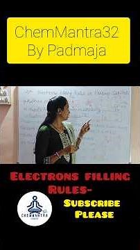 Electrons filling rules #chemistryclass12 #education #exam #jchemistry #upsc #neet #chemistry