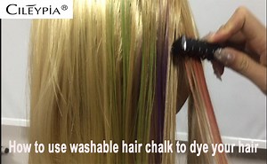 Watch How to use washable hair chalk to dye your hair on Amazon Live