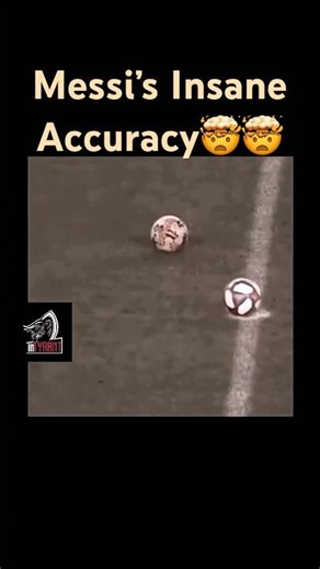 Messi’s insane accuracy 🤯💀#shorts