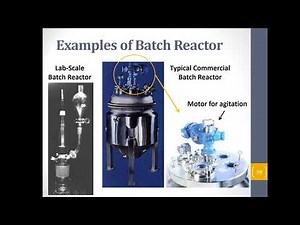 Chemical Reaction Engineering - Lecture # 1.1 - General Mole Balance Equation & Batch Reactor