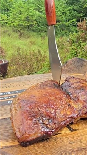 This MASSIVE Beef Slab Over Fire Is INSANE 🔥