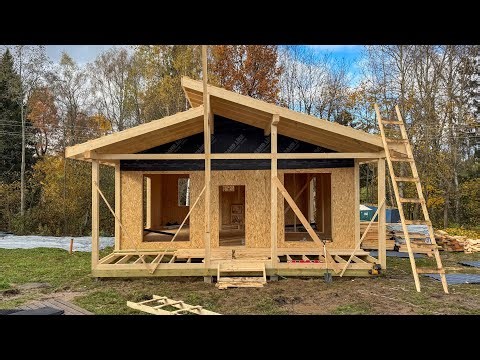 Inexpensive house in 7 days. Full construction process