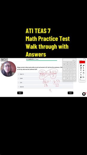 Take a ATI TEAS 7 math practice test with me as I go over the conversions, and formulas that you need to know. In addition, I will be using a four function calculator just like the one you will see on the real exam and I will show you how I solve each problem step-by-step please let me know if you want a part two or a part three of this practice test #prenursing #prenursingmajor #atiteas #atiteas7 #teas7 #futurenurse #prenursingschool #prenursingstudent