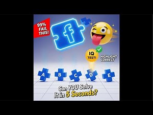 Only 1% Solve This Facebook Puzzle 😜 (A-E) – Can YOU Beat It?
