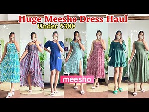 *BEST MEESHO DRESSES UNDER ₹500* Try On Haul 2023 | Maxi, Midi, A-line Dresses #meesho #meeshohaul