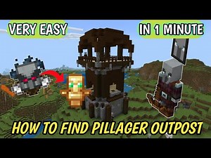 How to find pillager outpost in Minecraft || Minecraft ma pillager outpost kaise dhundha essy
