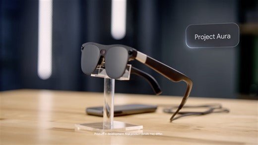 Google previews Android XR powered Project Aura smart AI glasses, plans to launch them in 2026